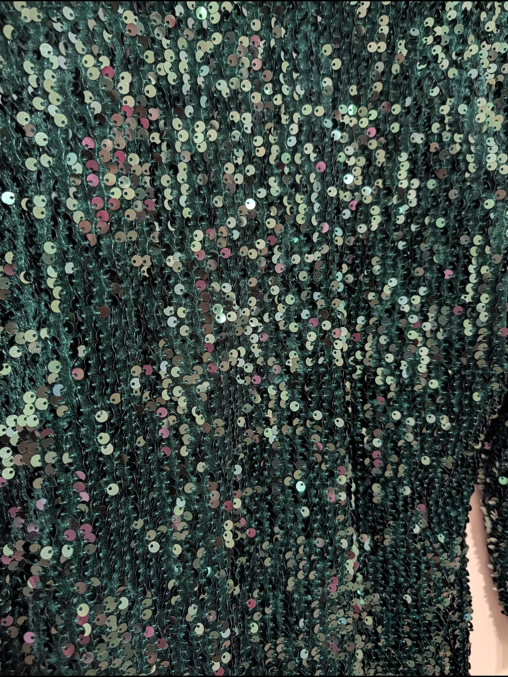 Donna Morgan Women's Emerald Sequin Long-Sleeve Dress Jacket - Picture 3 of 10